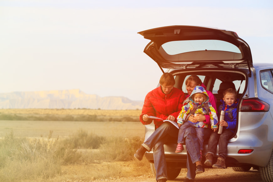 Los mejores coches de renting para viajar en familia